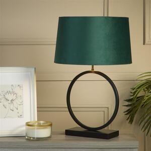 Searchlight EU93101EM Velká stolní lampa ELEGANT černá & ZELENÉ stínidlo