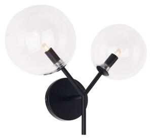Maxlight W0277 Nástěnné svítidlo LOLLIPOP černé + čiré sklo