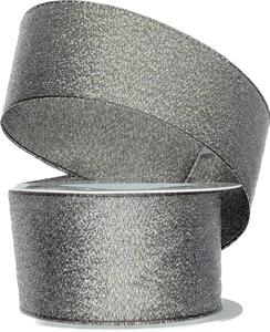 Stuha taftová HIGH SOCIETY GRANIT matná 40mm x 2m (12,-Kč/m)