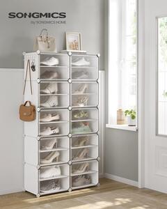 SONGMICS Modulární botník 10 boxů 83 x 156 x 32 cm bílá