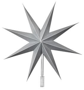 Broste, Papírová hvězda / špice na strom TOP STAR | stříbrná