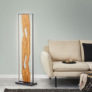 Brilliant G94542/76 Stojací LED lampa CHAUMONT & FSC dřevo