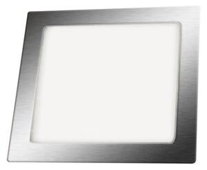 LED vestavný mini panel 12W čtverec stříbrný 850 lm 3000K