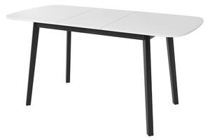Rozkládací stůl Grazpen S 130x80 se 6 židlemi Lekoz, Barva dřeva: šedý mramor + černá, Potah: Amor Velvet 4321 Mirjan24 5903211306150