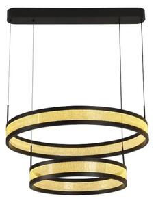 LED Stmívatelný lustr na lanku LED/70W/230V černá + dálkové ovládání