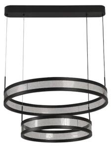 LED Stmívatelný lustr na lanku LED/70W/230V černá + dálkové ovládání