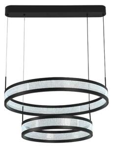 LED Stmívatelný lustr na lanku LED/70W/230V černá + dálkové ovládání