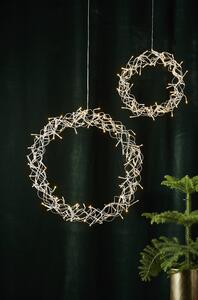 Star Trading, Závěsný svítící LED věnec Wreath Curly 50 cm