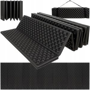 Trizand 22870 Skládací podložka na spaní 180 x 60 x 2 cm, černá
