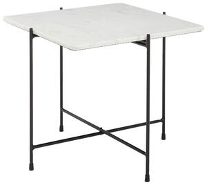 KONFERENČNÍ STOLEK, černá, bílá, kov, kámen, 50/50/45 cm Livetastic, Online Only