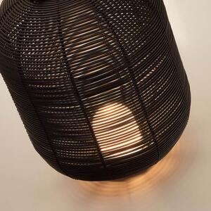 Venkovní stolní lampa ranelasa 37 cm černá