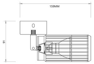 Bodové svítidlo VERTICAL 1xGU10/8W/230V černá