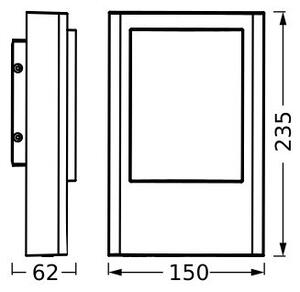 Ledvance - LED Venkovní nástěnné svítidlo ENDURA STYLE LED/12,5W/230V IP44