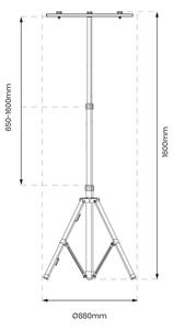 Stativ pro LED reflektory 1,6m