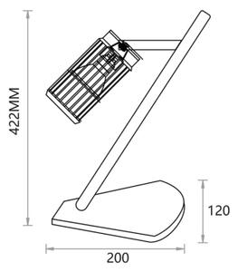 Stolní lampa VERTICAL 1xGU10/8W/230V bílá