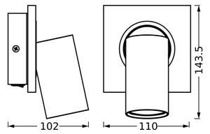 Osram - LED Nástěnné bodové svítidlo DECOR MERCURY 1xGU10/3,4W/230V