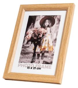 FANDY Dřevěný fotorámeček Bevel 15x21 2 hnědý