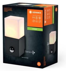 Ledvance - Venkovní nástěnné svítidlo se senzorem FIGO SQUARE 1xE27/20W/230V