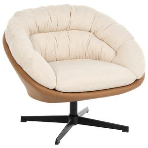 Otočné křeslo TRANUM Tkanina Béžová