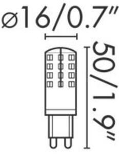 FARO LED žárovka G9 3,5W 2700K DIM 350lm