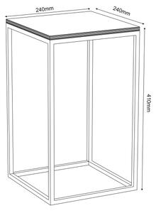 Stojan na květiny 40x24 cm bílá