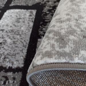 Makro Abra Moderní kusový koberec Soho 15 Geometrický šedý černý Rozměr: 120x170 cm