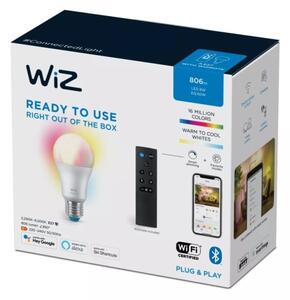 LED RGBW Stmívatelná žárovka A60 E27/8,5W/230V 2200-6500K CRI 90 Wi-Fi+DO - WiZ