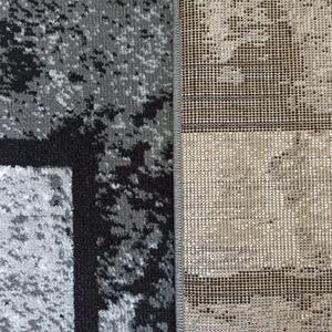 Makro Abra Moderní kusový koberec Soho 15 Geometrický šedý černý Rozměr: 120x170 cm