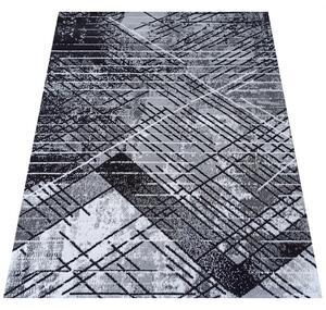 Makro Abra Moderní kusový koberec Soho 14 Geometrický šedý Rozměr: 250x350 cm