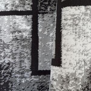 Makro Abra Moderní kusový koberec Soho 16 Geometrický šedý černý Rozměr: 120x170 cm