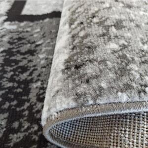 Makro Abra Moderní kusový koberec Soho 16 Geometrický šedý černý Rozměr: 80x150 cm