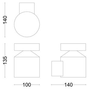 Philips - LED Venkovní nástěnné svítidlo LAVEN LED/6W/230V 4000K IP44
