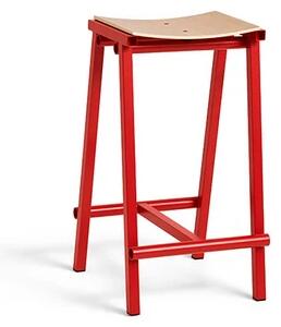 HAY - Taburete 8 Bar Stool Low Signal Červená