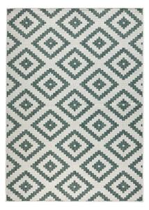 Zeleno-krémový venkovní koberec NORTHRUGS Malta, 80 x 150 cm