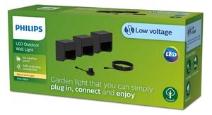 Philips - SADA 3x LED Venkovní nástěnné svítidlo GRITS LED/1,5W/24/230V IP44