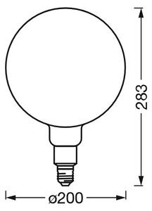 LED Stmívatelná žárovka SMART+ GLOBE G200 E27/6W/230V 2500K Wi-Fi - Ledvance