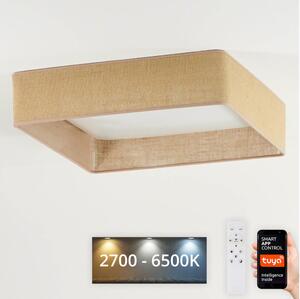 Brilagi-LED Stmívatelné svítidlo VELVET SQUARE LED/36W/230V Wi-Fi Tuya+DO hnědá