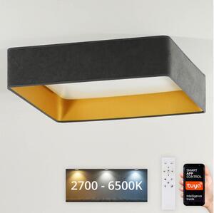 Brilagi-LED Stmívatelné svítidlo VELVET SQUARE LED/36W/230V Wi-Fi Tuya+DO šedá