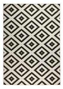 Černo-krémový venkovní koberec NORTHRUGS Malta, 120 x 170 cm