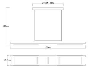 Globo 67266H - LED Lustr na lanku ILLA LED/30W/230V