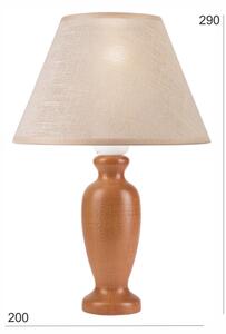 Stolní lampa AMFORA 1xE27/60W/230V hnědá/buk