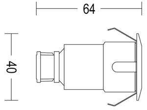 Philips - SADA 3x LED Venkovní zápustné svítidlo SPORE LED/1W/24/230V IP67