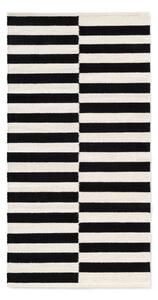 Černo-bílý oboustranný ručně tkaný vlněný koberec 80x150 cm Donna – Hanse Home
