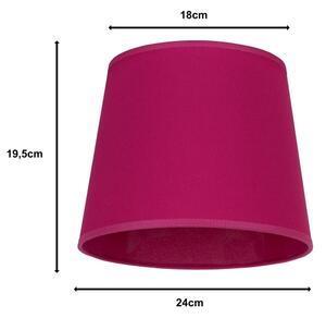 Duolla - Stínidlo k stolní lampě CLASSIC M E27 pr. 24 cm růžová