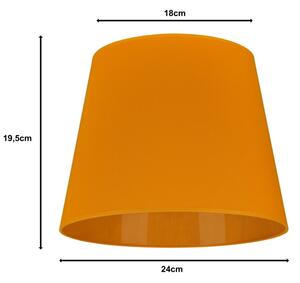 Duolla - Stínidlo k stolní lampě CLASSIC M E27 pr. 24 cm žlutá