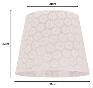 Duolla - Stínidlo k stojací lampě CLASSIC L E27 pr. 38 cm bílá