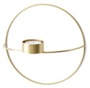 MENU Nástěnný svícen POV Circle Tealight S, Brass