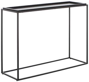 KONZOLOVÝ STOLEK, černá, kov, kompozitní dřevo, 110/38/80 cm MID.YOU - Online Only konferenční stolky, Online Only