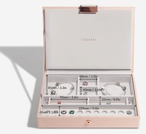 Stackers, Šperkovnice na šarmy a náramky Blush Classic Charm Jewellery Box Lid | růžová 73791