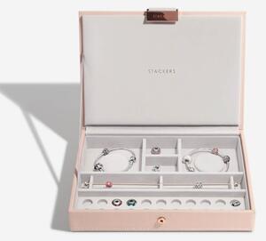 Stackers, Šperkovnice na šarmy a náramky Blush Classic Charm Jewellery Box Lid | růžová
